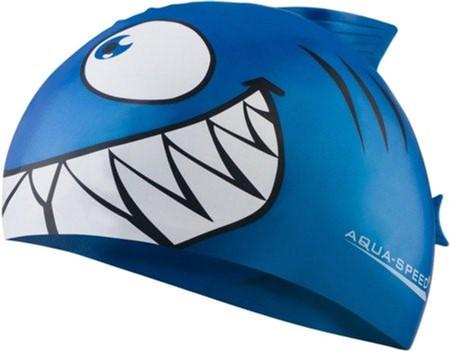Шапка для плавания Aqua Speed Shark 110-01 Синий металлик (5908217633750)