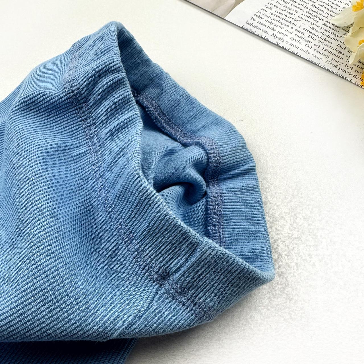 Лосини дитячі в рубчик 92 см Блакитний (2181022804) - фото 2 Лосини дитячі в рубчик 92 см Блакитний (2181022804) - фото 2