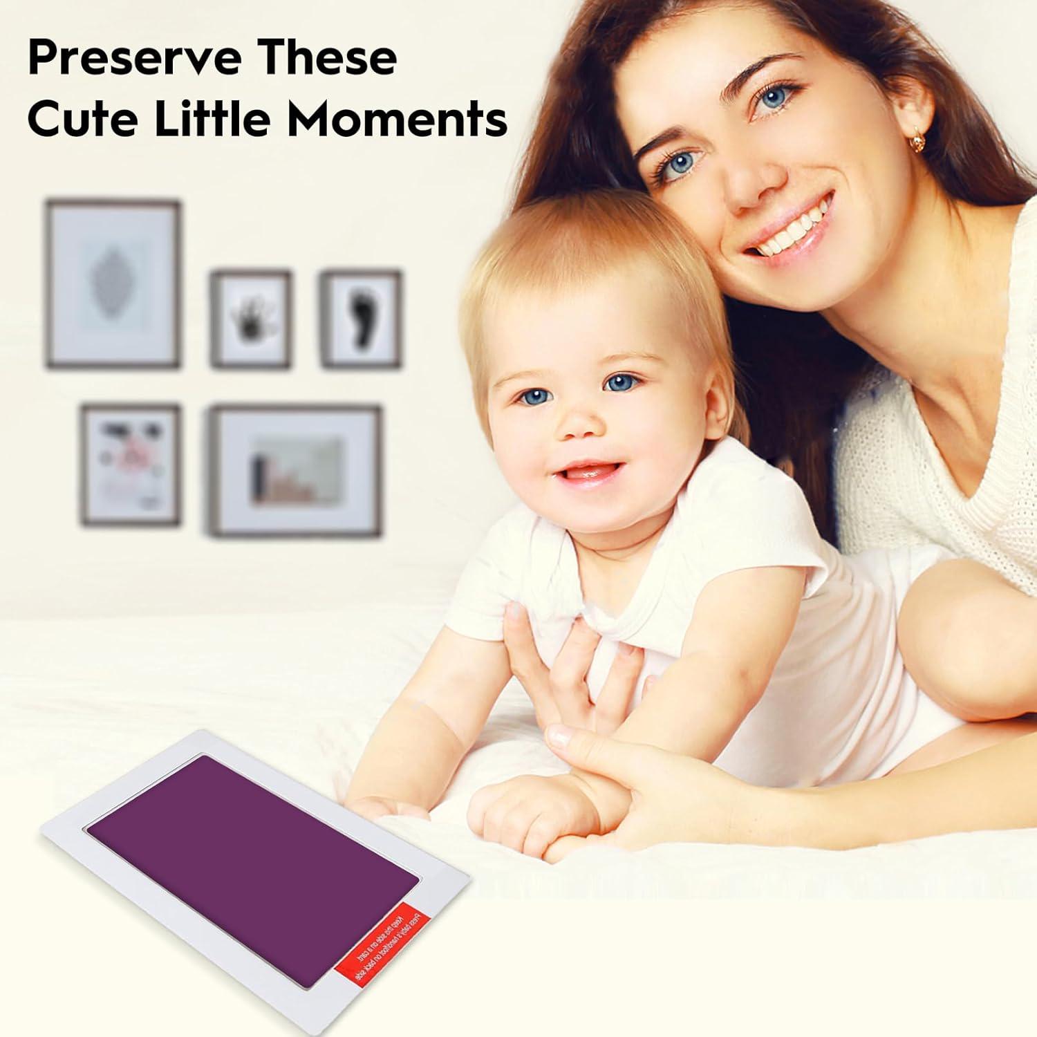 Набор для создания отпечатков детских ручек и ножек Фиолетовый (20294) - фото 6 Набор для создания отпечатков детских ручек и ножек Фиолетовый (20294) - фото 6