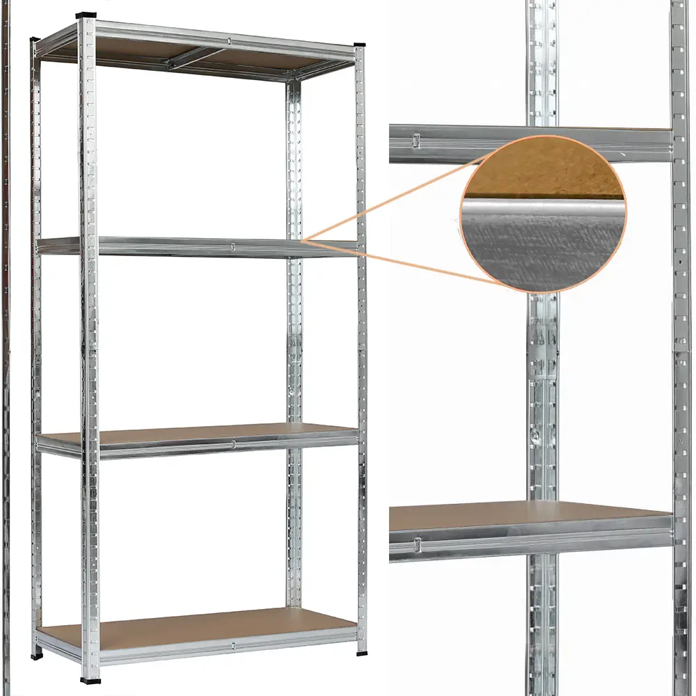 Стеллаж металлический 4 полки 180х90х40 см Серый - фото 3 Стеллаж металлический 4 полки 180х90х40 см Серый - фото 3