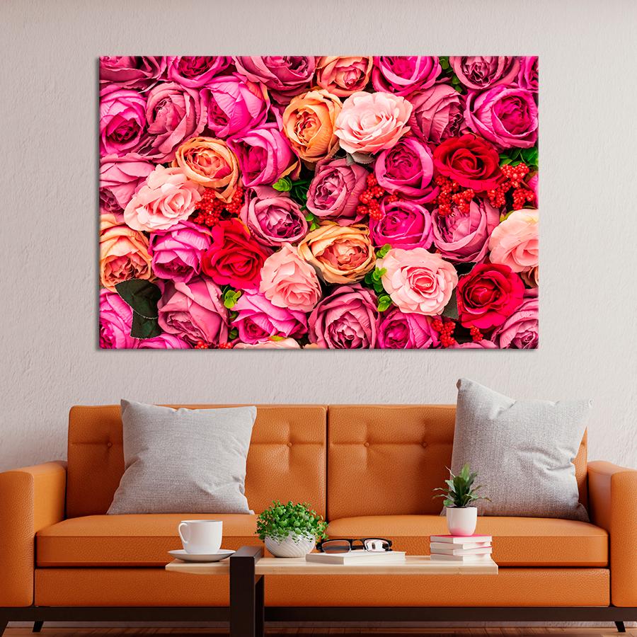 Картина цветы и растения Красивые розы 51x34 см (A1035-1)