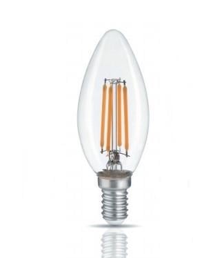 LED лампа TITANUM  Filament C37 4W E14 4100K 220V TLFC3704144