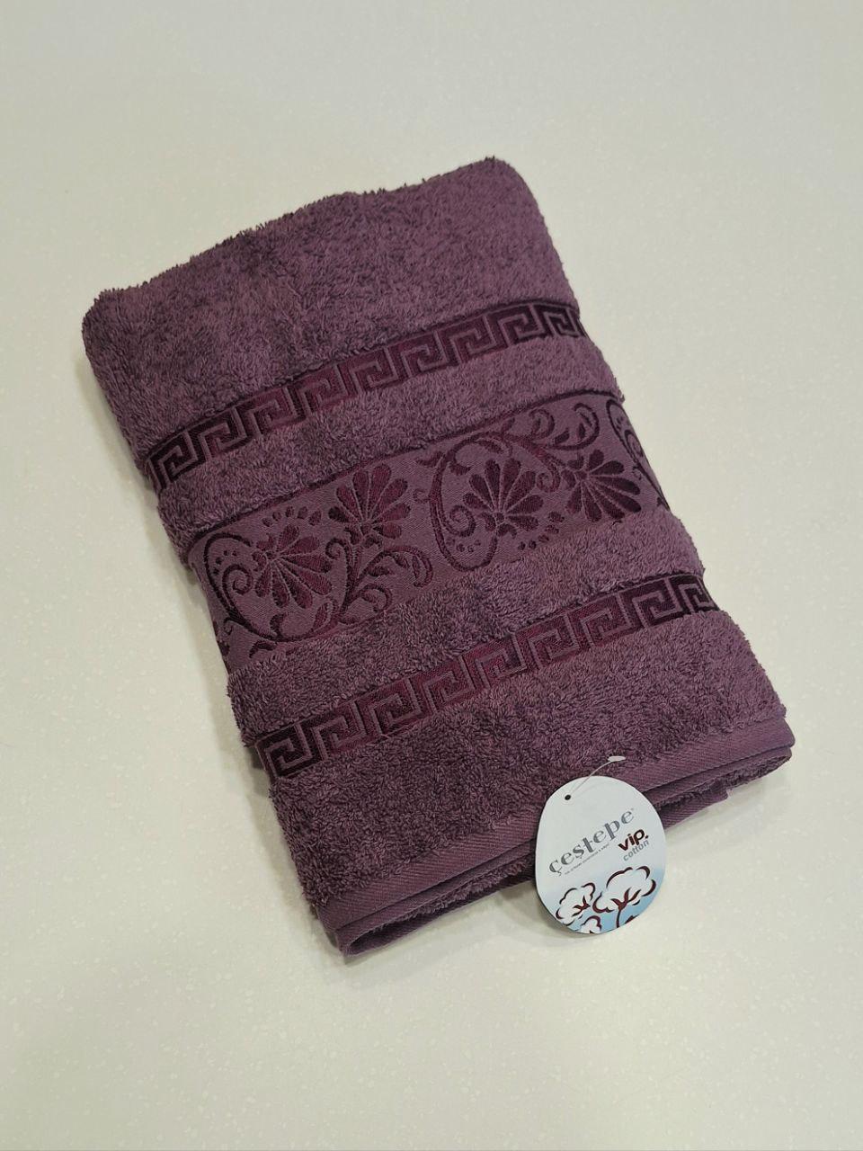 Полотенце банное махровое Cestepe VIP Cotton 70x140 см Фиолетовый (2617)