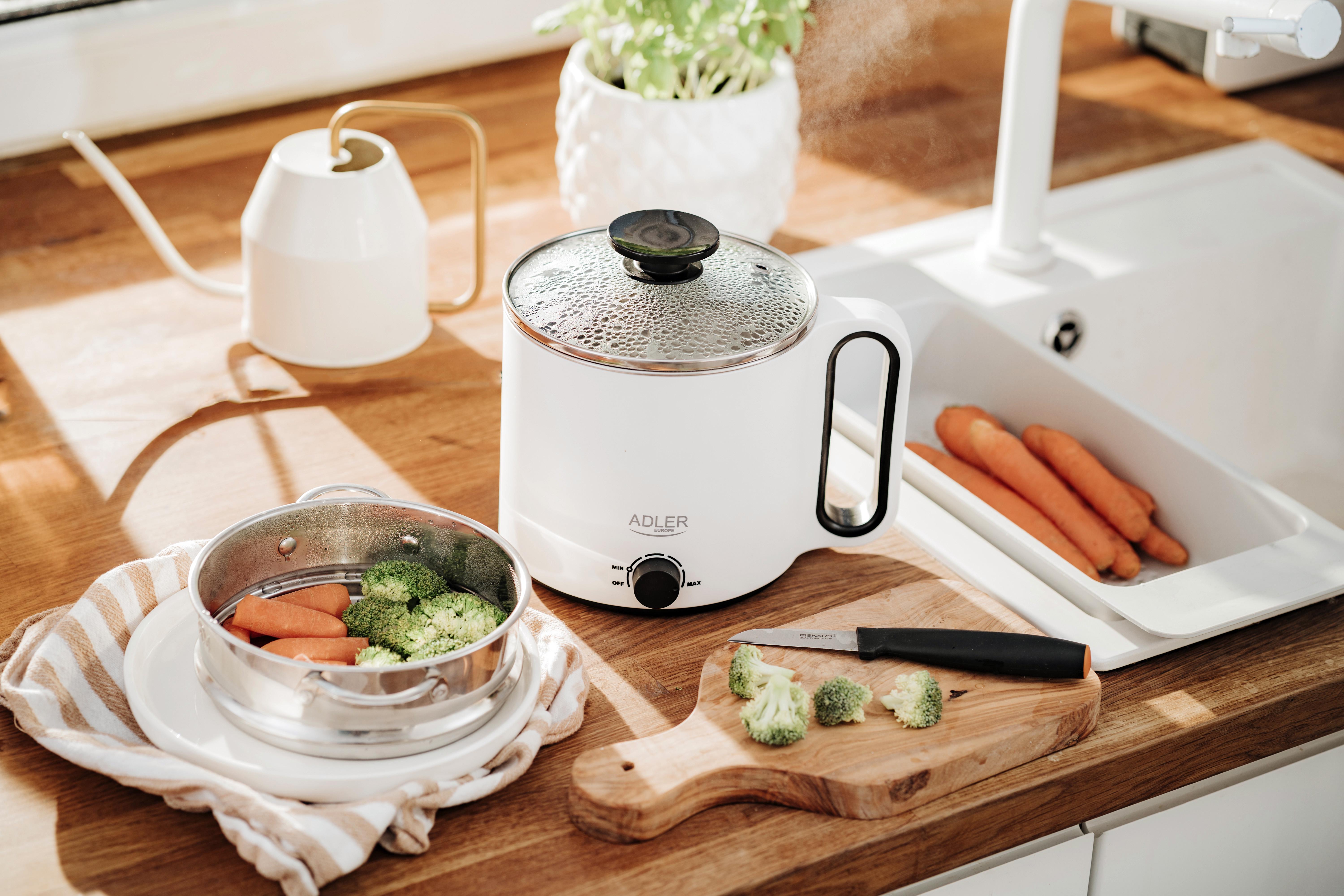 Кастрюля электрическая Adler 5в1 Белый (AD6417) - фото 14