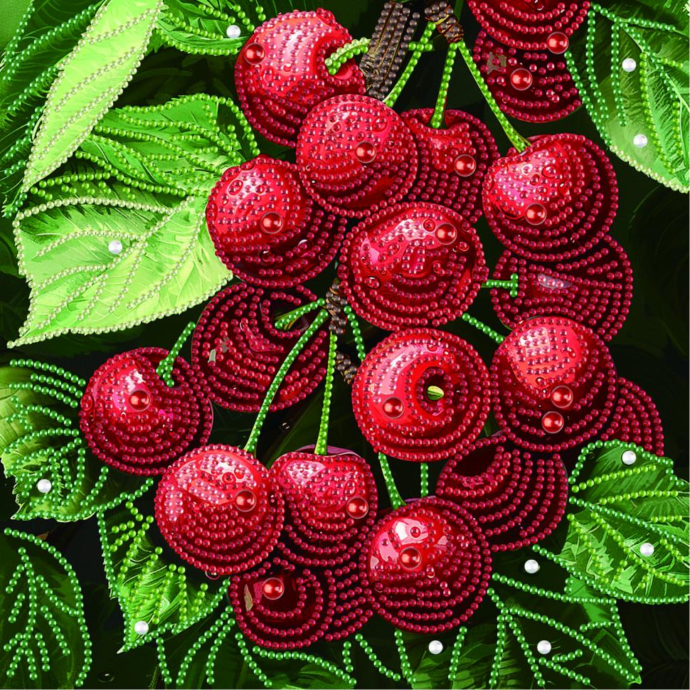 Алмазная мозаика Brushme Сочная вишня 25х25 см Разноцветный (VM-127-A-383)