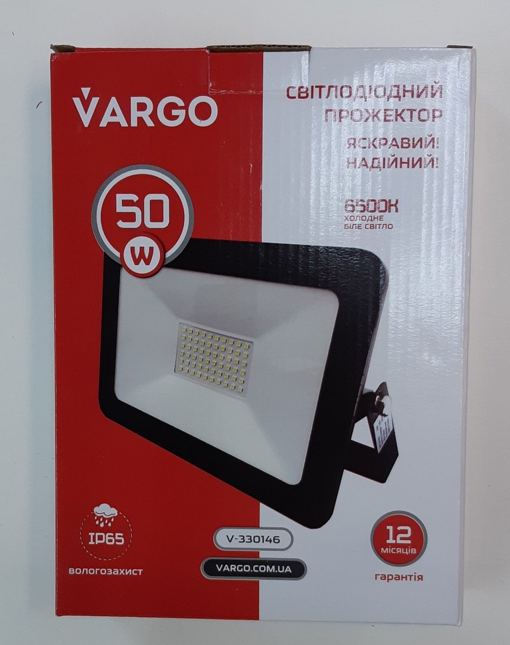 Светодиодный LED прожектор VARGO 50W 220V 4500lm 6500K - фото 2