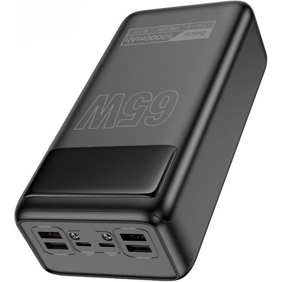 Зовнішній акумулятор Hoco DB81A Apollo 50000 mAh 65W Black - фото 3 Зовнішній акумулятор Hoco DB81A Apollo 50000 mAh 65W Black - фото 3