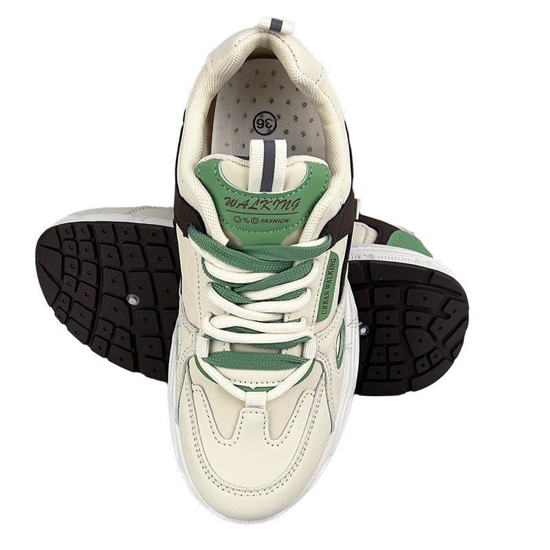 Кросівки жіночі екошкіра 6078-2 p. 39 25 см Білий з зеленим