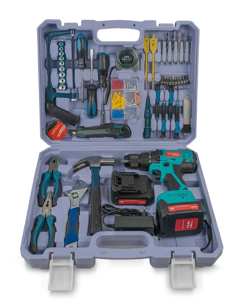 Шуруповерт аккумуляторный с набором инструментов VORSKLA ПМЗ 16.8/2 S-Li (0201009) Шуруповерт аккумуляторный с набором инструментов VORSKLA ПМЗ 16.8/2 S-Li (0201009)