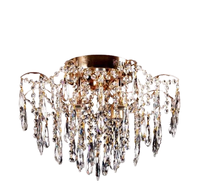 Люстра класична кришталева Свет SR-E1627/4 + 4 FG Золотий