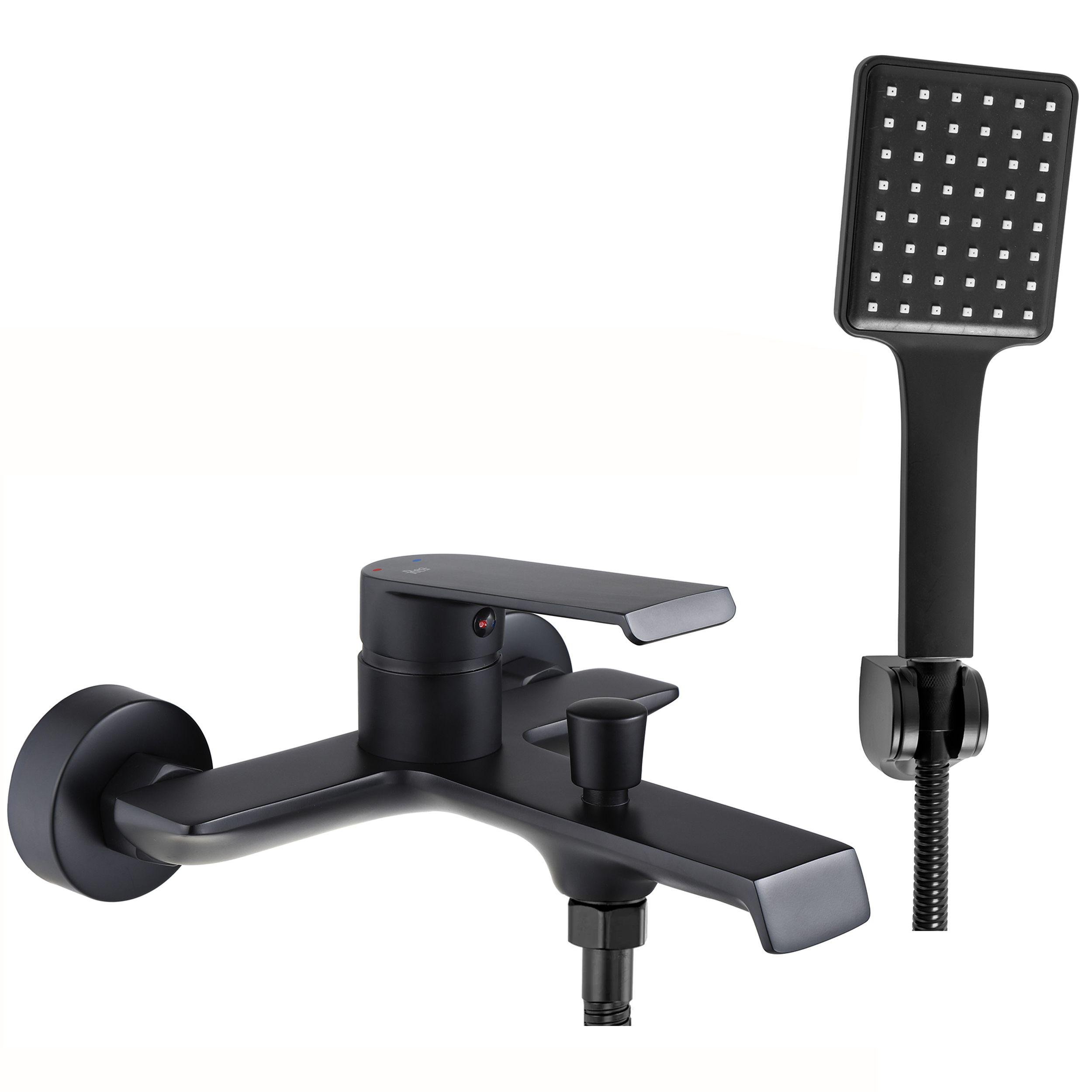 Смеситель для ванны CUBO REA HASS BLACK REA-B9967 однорычажный Черный (133864)