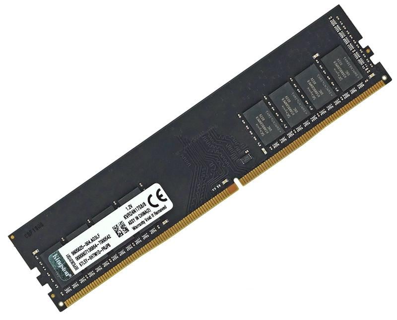 Оперативная память Kingston DDR4 8GB 2400MHz, PC4-19200 (KVR24N17S8/8)