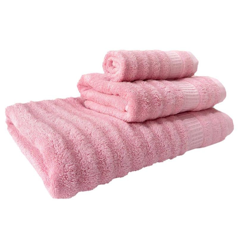 Набор полотенец бамбуковых 3 шт. Розовая роза (701402) - фото 1