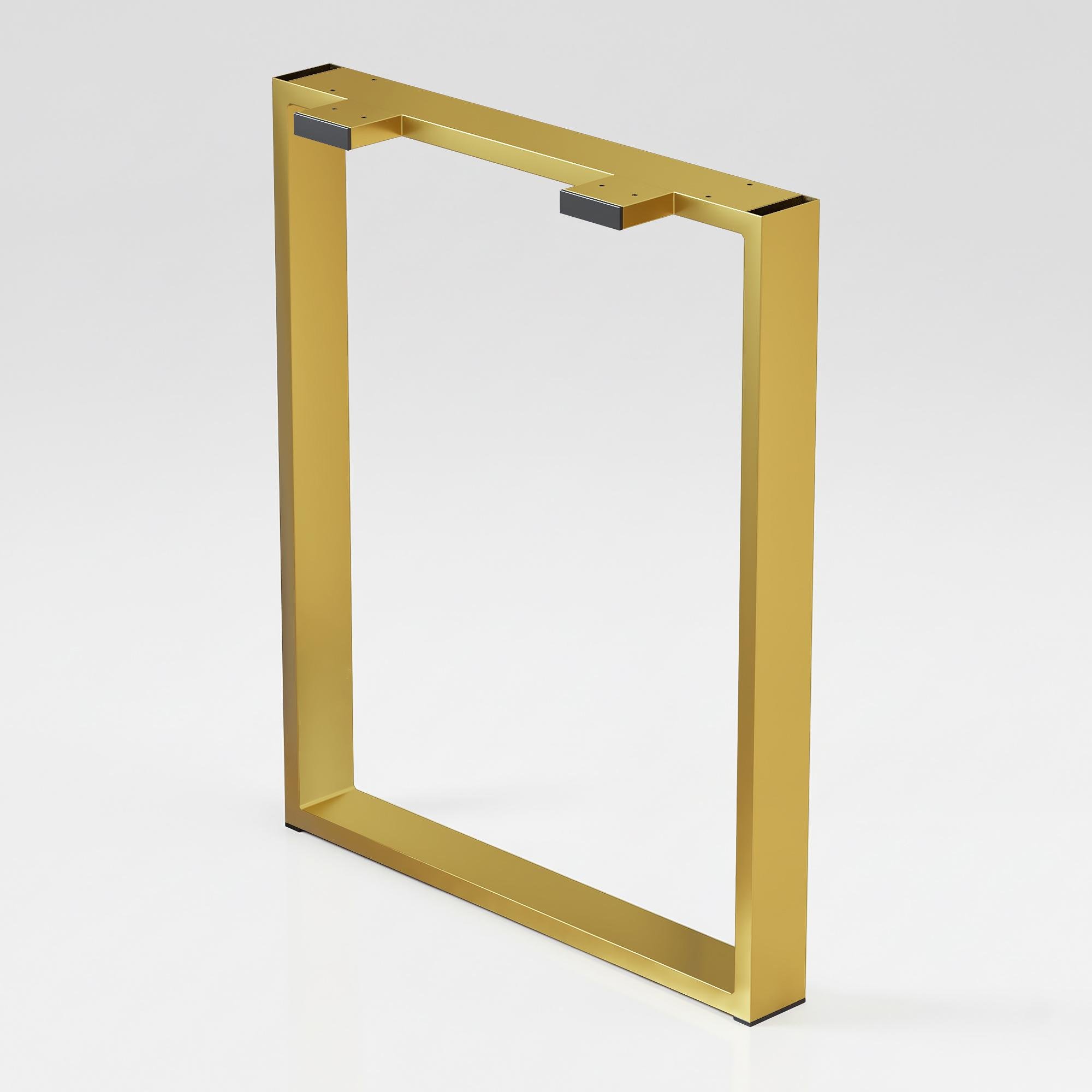 Опора для стола из металла 600х120 мм H 730 мм Золотой (1182)