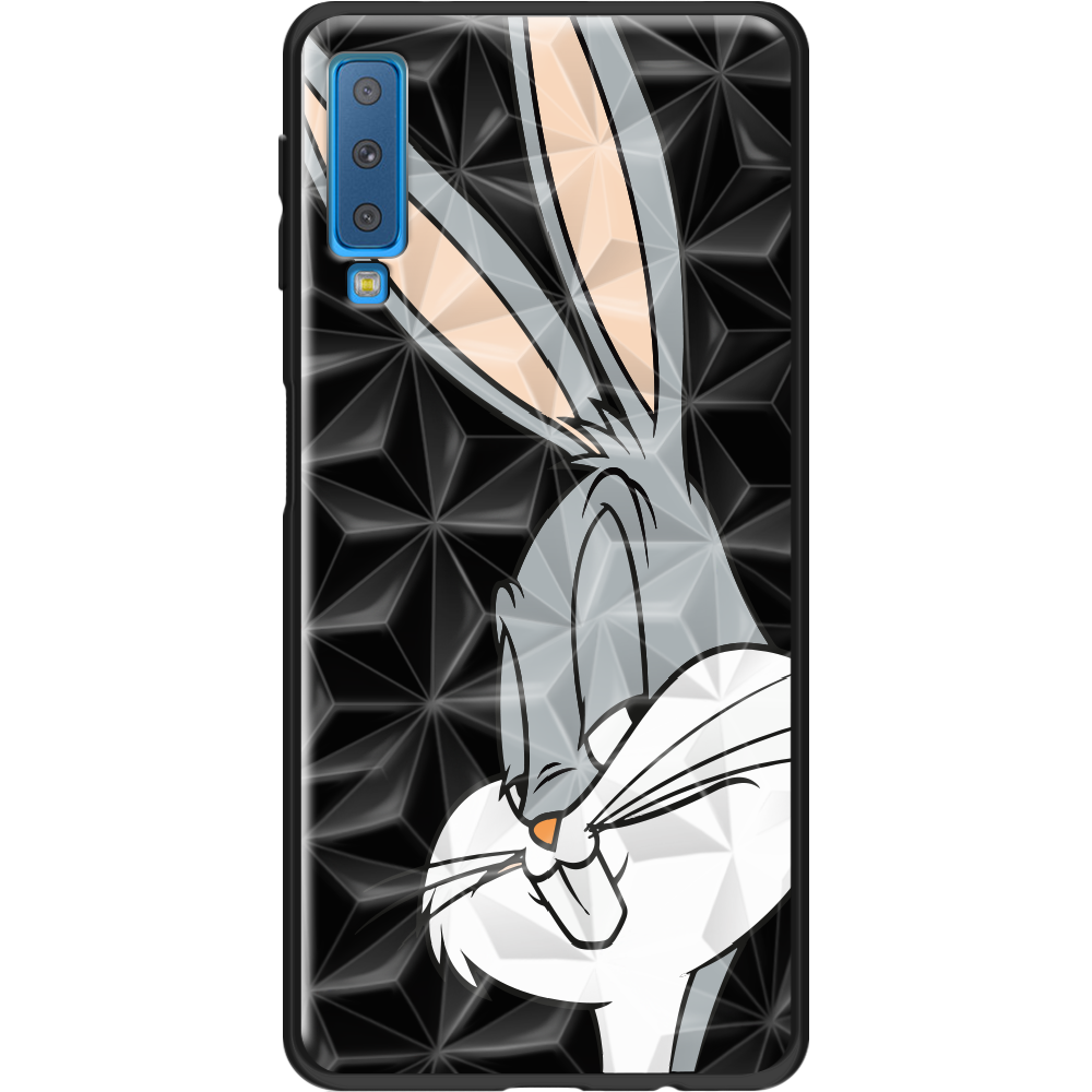Чехол Boxface Samsung A750 Galaxy A7 2018 Lucky Rabbit Черный силикон с призмой (35481-bk81-37864)