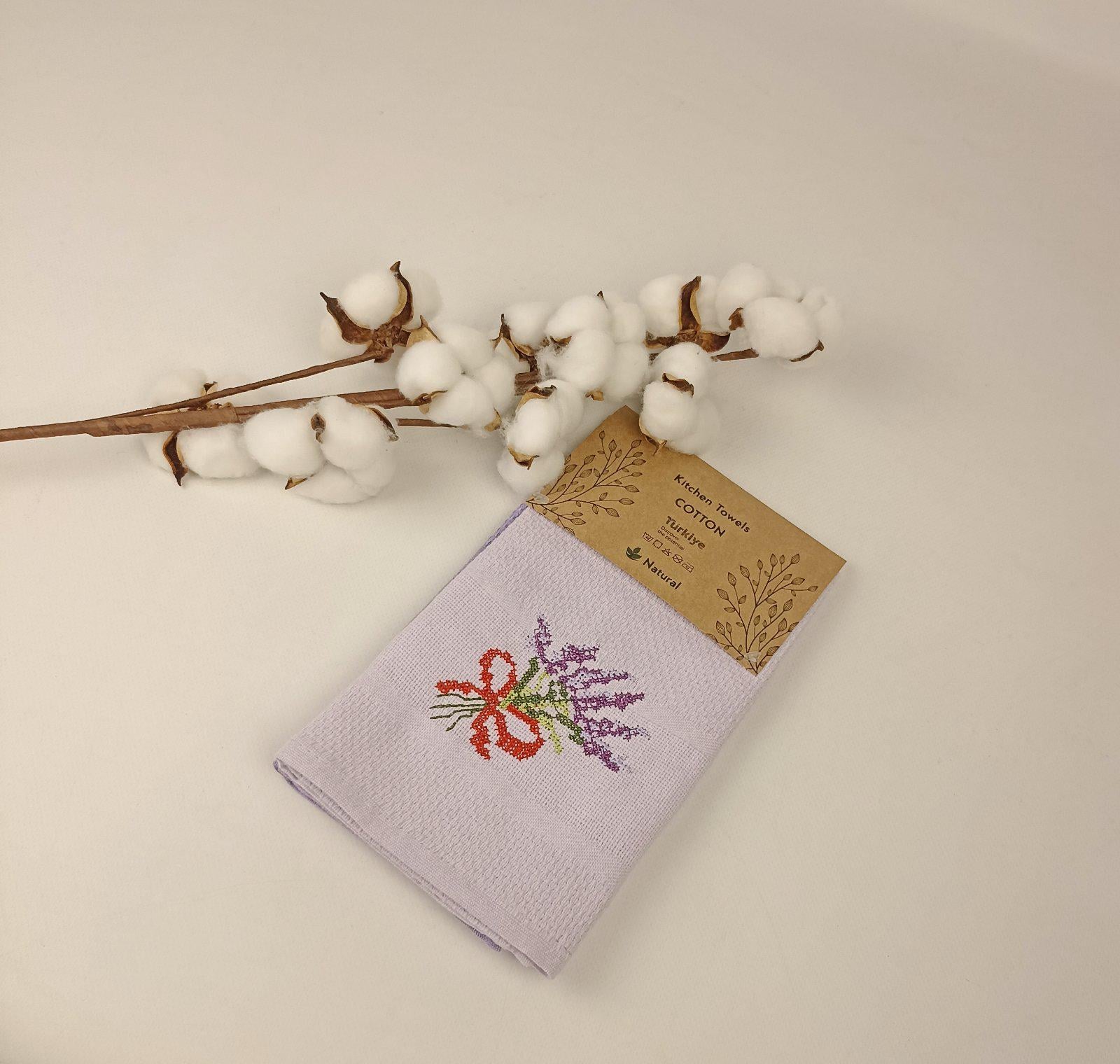 Набор вафельных полотенец Meteor Pattern Hanger Lavander 1 2 шт. (CN37684)