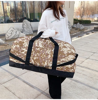 Дорожная сумка большая через плечо 76x40x28 см Хаки (2107-4)