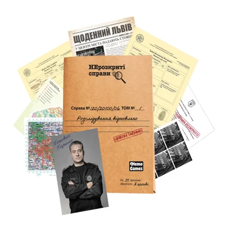 Настільна гра "Нерозкриті справи №2" 0019MG більше 50 документів слідства (8305)