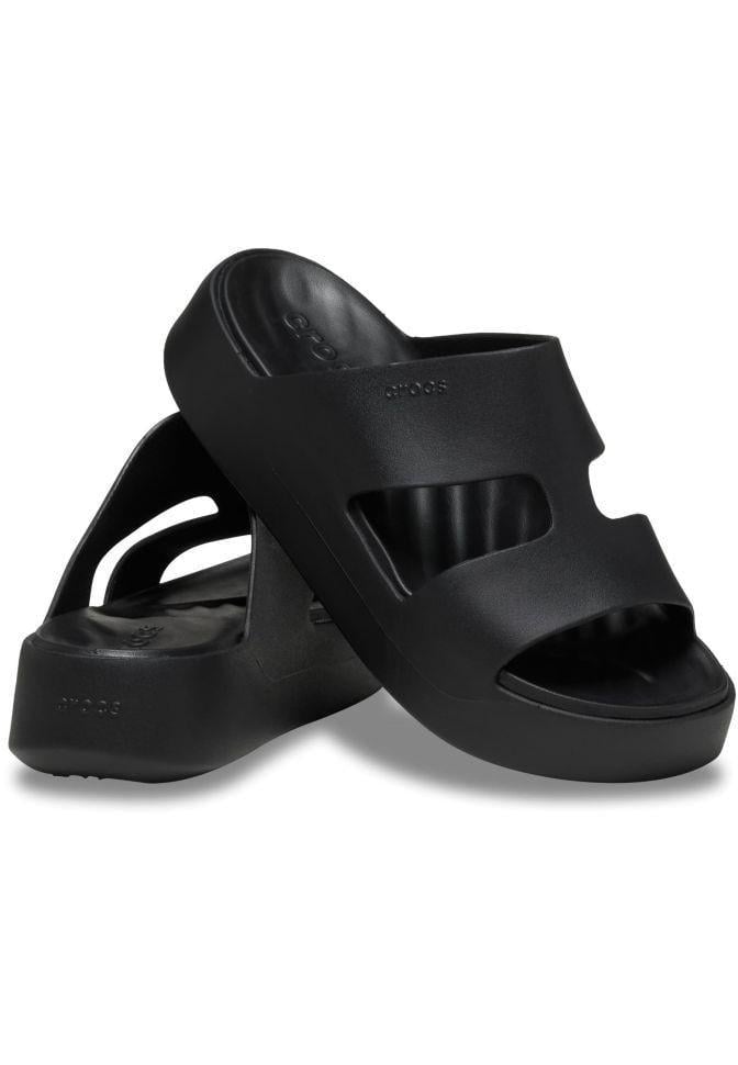 Шльопанці жіночі платформа Crocs Getaway Platform H-Strap Black р. 34/35 Чорний (22389)