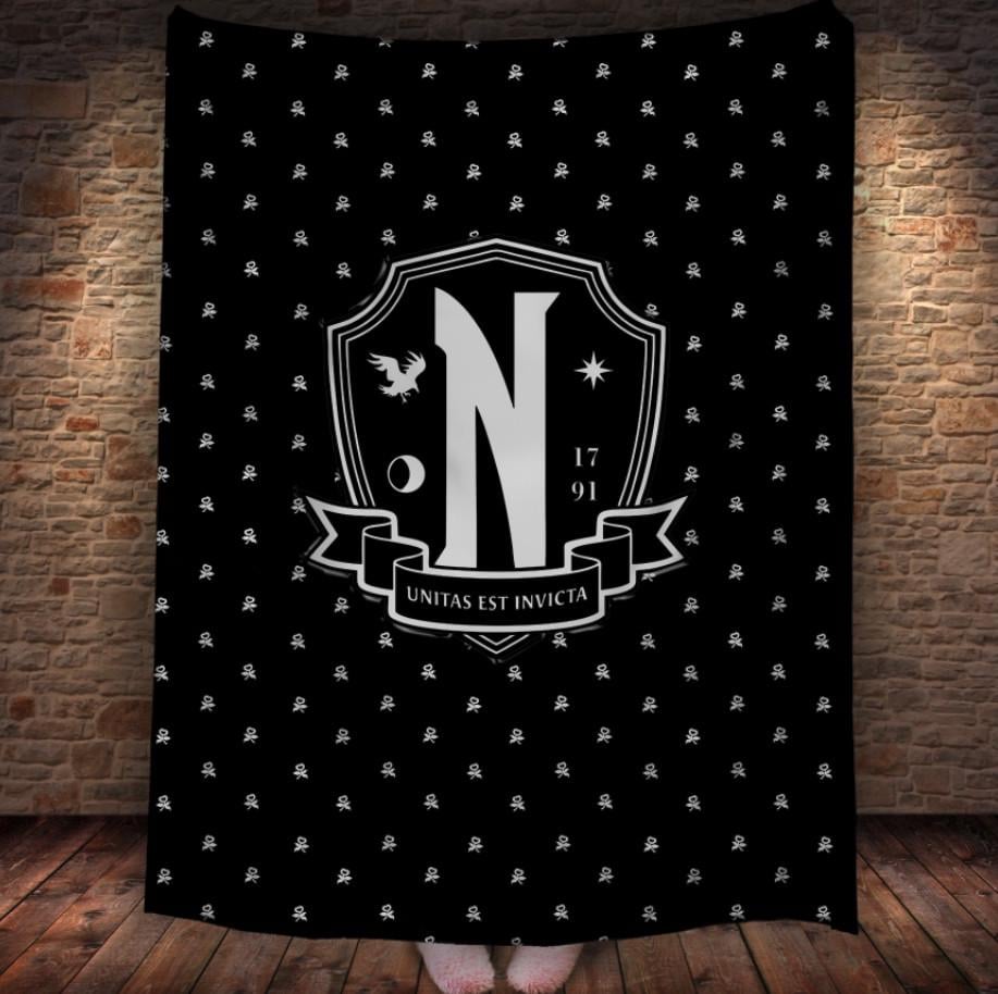 Плед с 3D принтом Академия Неверморт Уэнздей Аддамс 150х200 см (epi_1925)