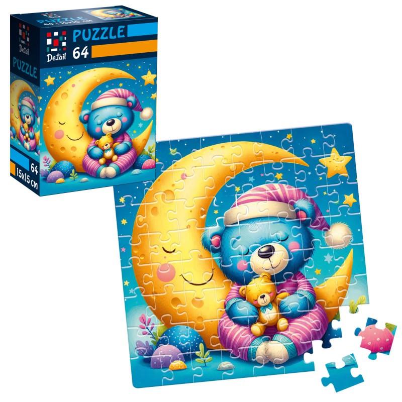 Пазлы Vladi Toys Сонный медвежонок 64 детали (DT1234-05)