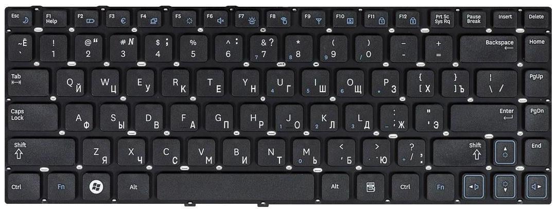 Клавиатура для ноутбука Samsung RC410 EN Black