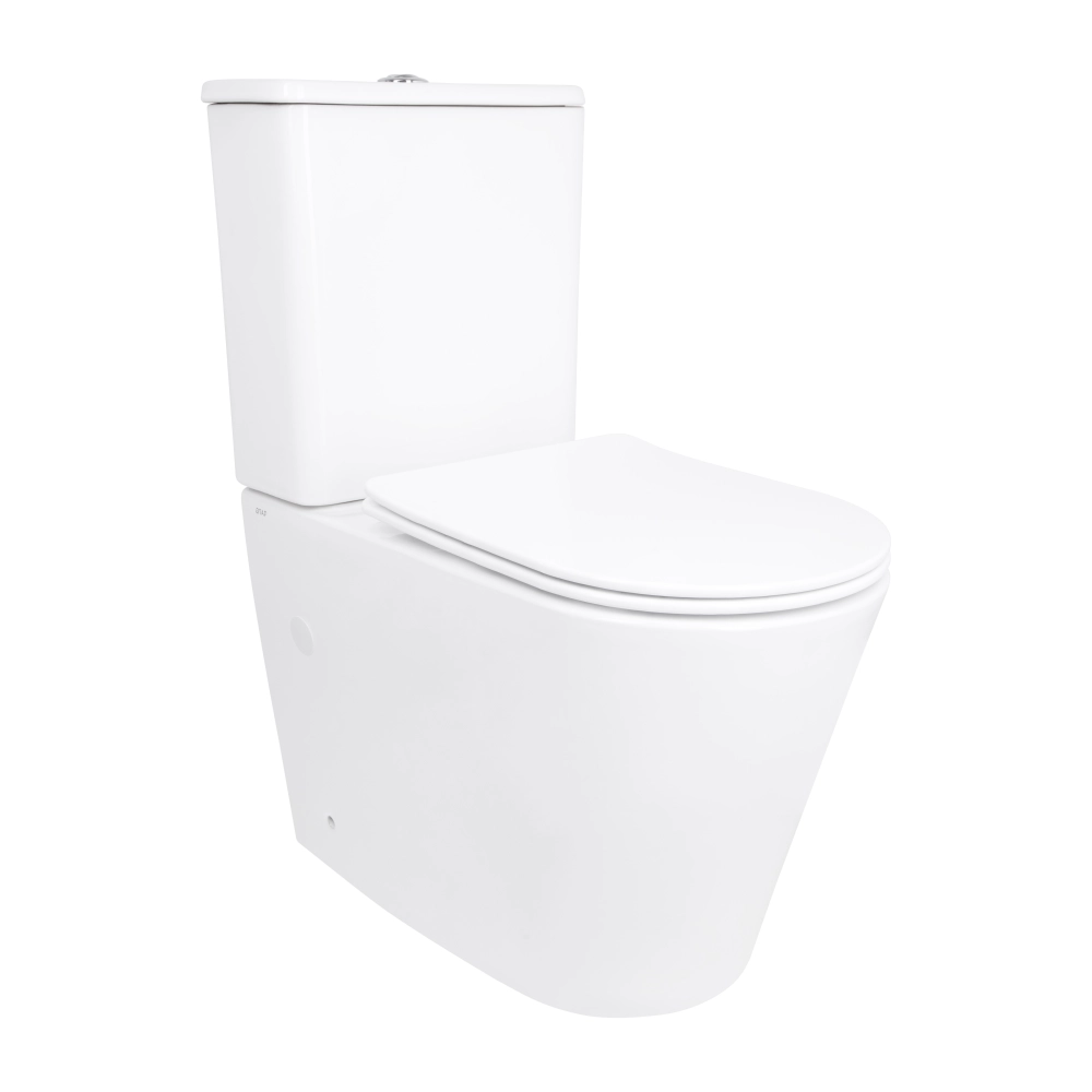 Унитаз напольный Qtap Arvin Ultra Quiet 630х350х795 мм White/сидение Slim Duroplast/Soft-close/Quick Release QTARV27W49259