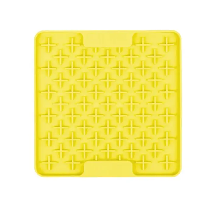 Коврик для медленного питания LickiMat Dog Mini Buddy 20x20 см Yellow
