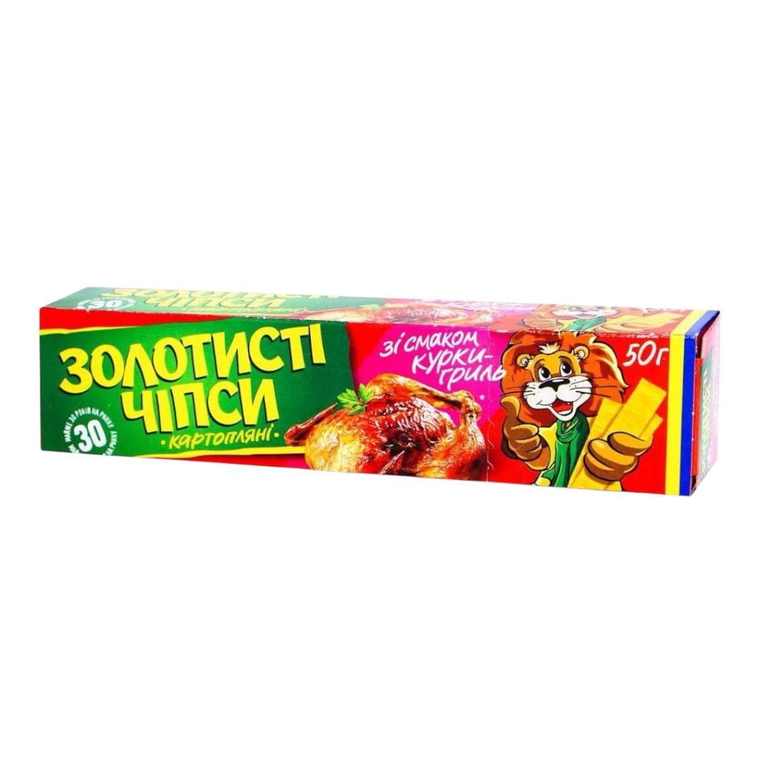 Чипсы картофельные Жайвир Золотистые Курица гриль 50 г (00000002008)