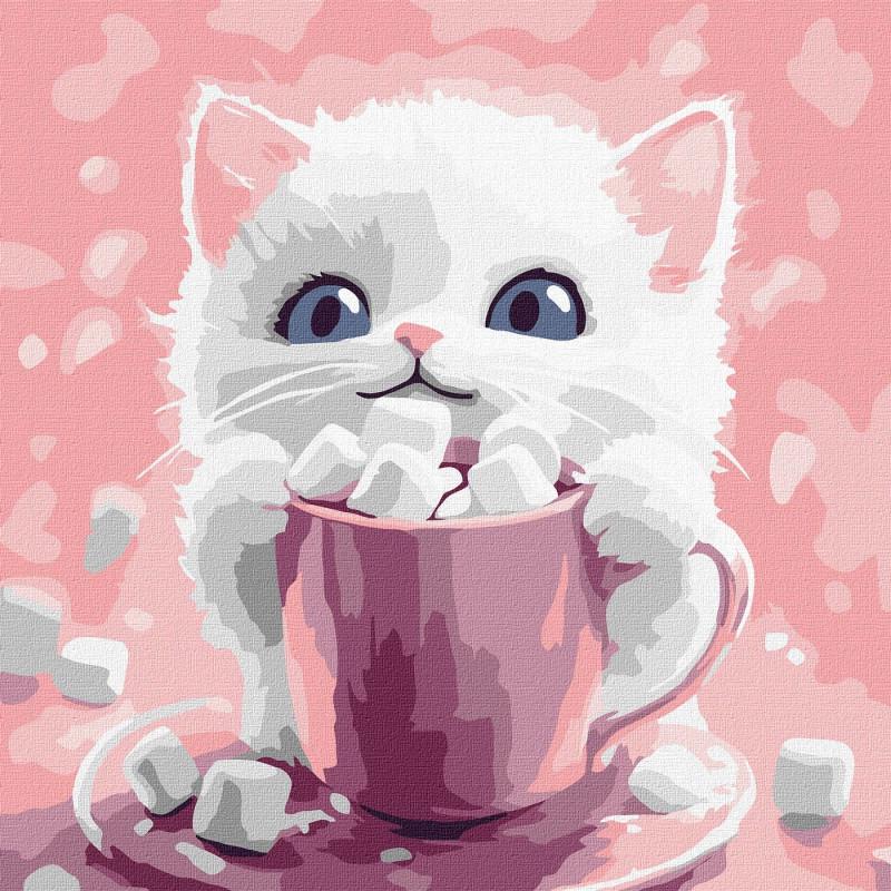 Картина по номерам Ideyka Какао для котика №1 30х30 см (KHO6769)