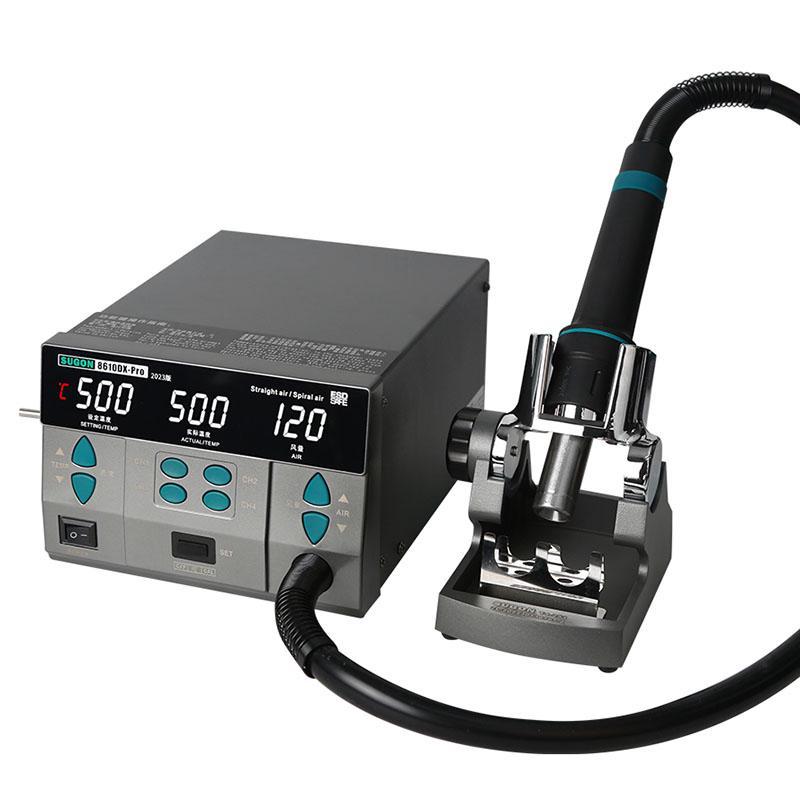 Паяльник термоповітряний SUGON 8610DX Pro фен/100-500 °С/120 л/хв/4 канали пам'яті/1000 Вт - фото 2 Паяльник термоповітряний SUGON 8610DX Pro фен/100-500 °С/120 л/хв/4 канали пам'яті/1000 Вт - фото 2