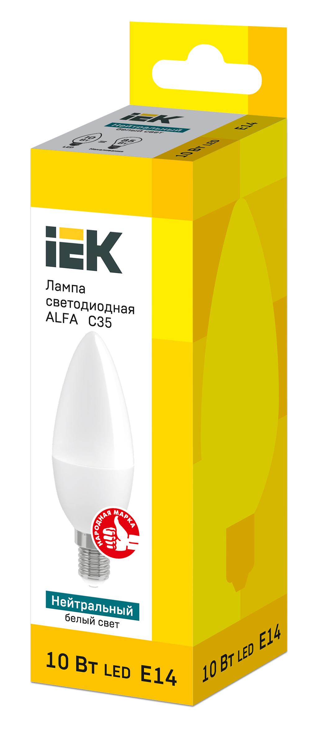 Лампа светодиодная филаментная УЕК alfa C35 свеча 10V 220W 900lm 4000К E14 37х100 мм (LLA-C35-10-230-40-E14) - фото 2