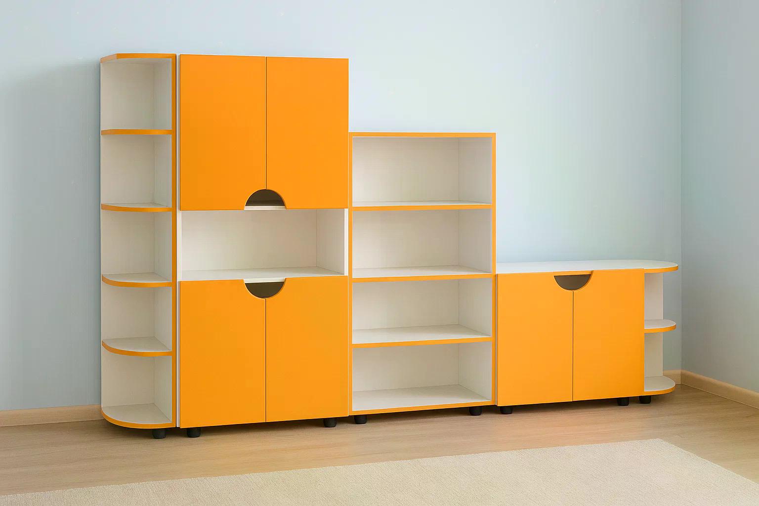 Детская стенка Миниленд на ножках Orange