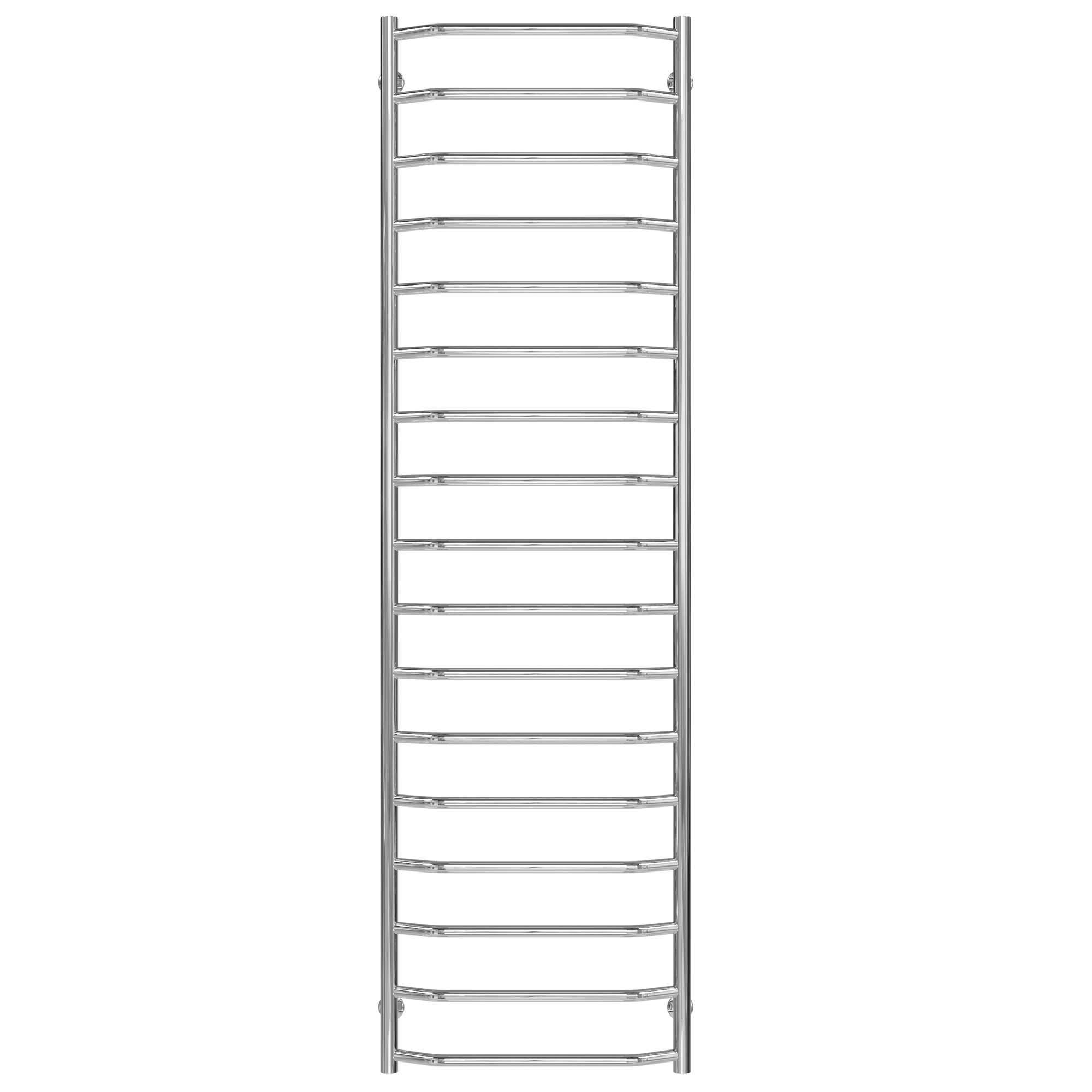 Полотенцесушитель водяной Deffi Трапеция П17 нижнее подключение нержавеющая сталь 500х1800 мм Хром (C.TR.180.50.17.C.A)