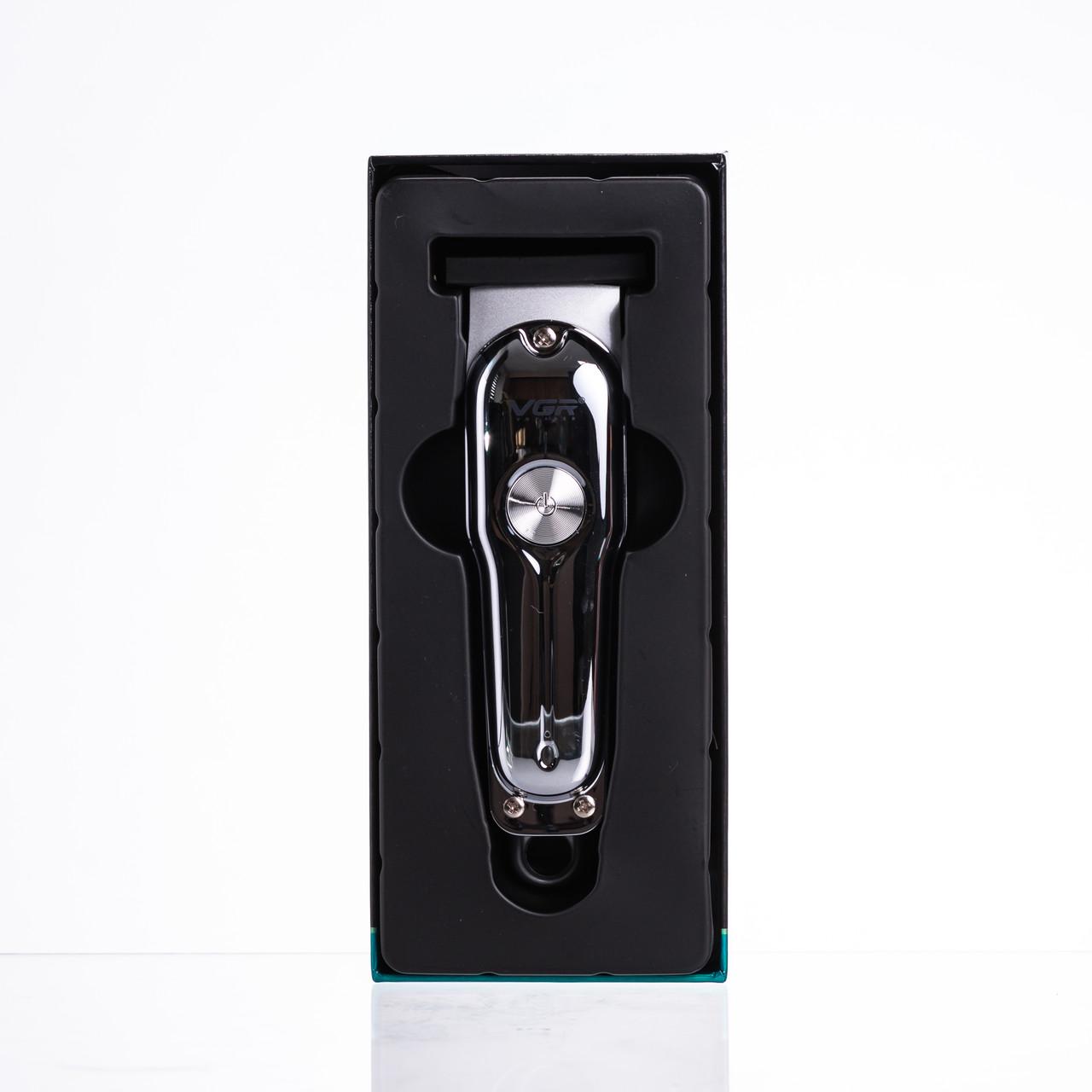 Машинка для стрижки VGR V-071 аккумуляторная Серебристый (7357) - фото 16