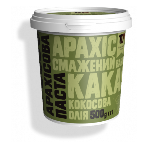 Арахисовая паста ТОМ с какао и кокосовым маслом 500 г