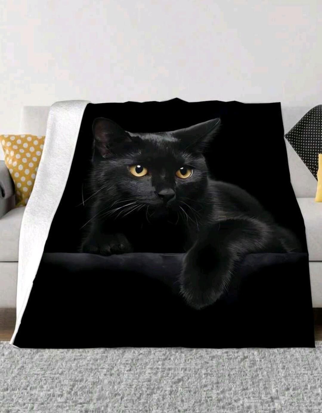 Плед-покривало New House Сat 100х150 см Чорний (26922890)