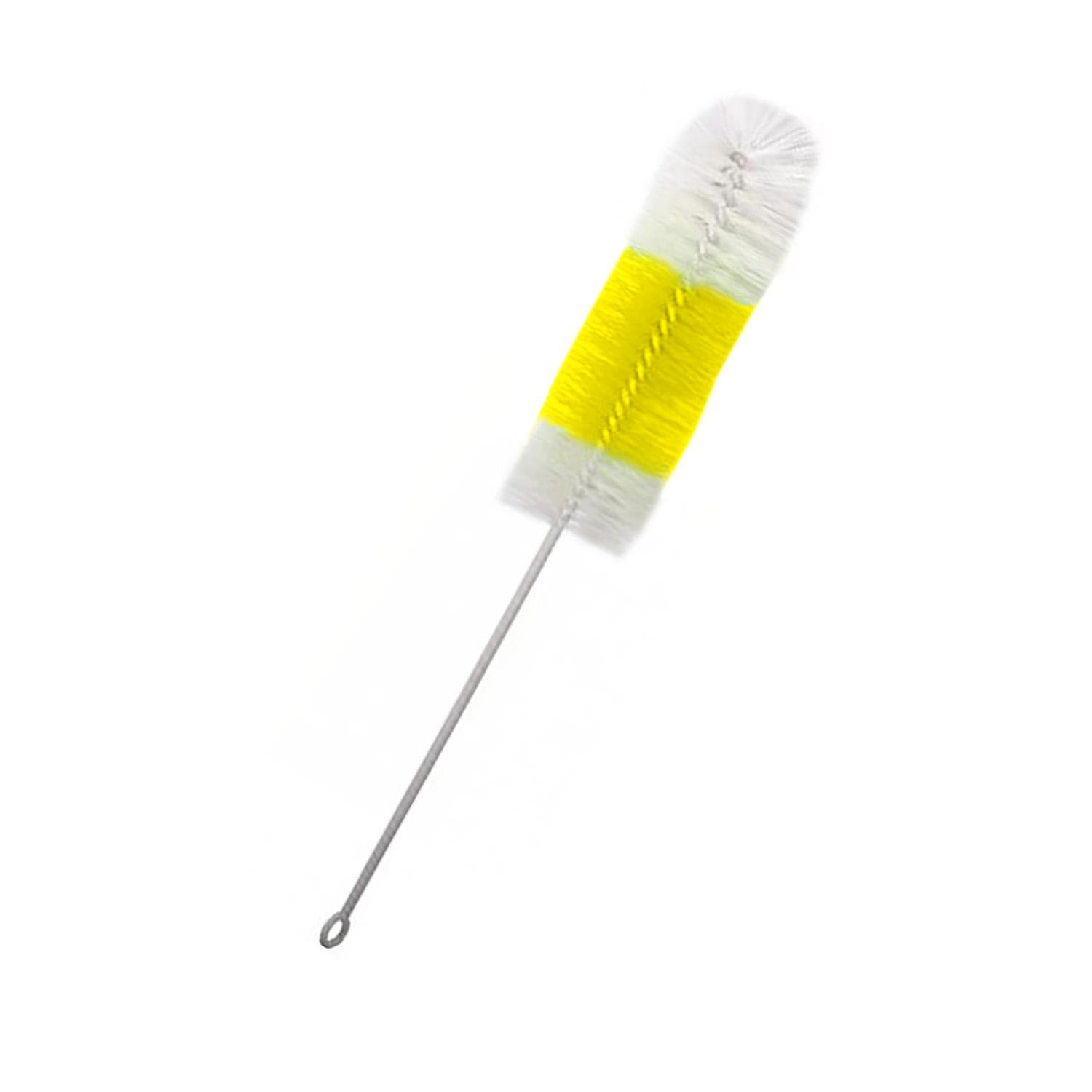 Ершик щетка для мытья бутылок с ручкой что гнутый 28 см Желтый (86157)