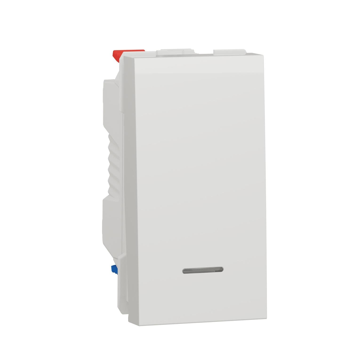 Переключатель с нейтралью Schneider Electric Unica New 1 модуль Белый (NU310318S)