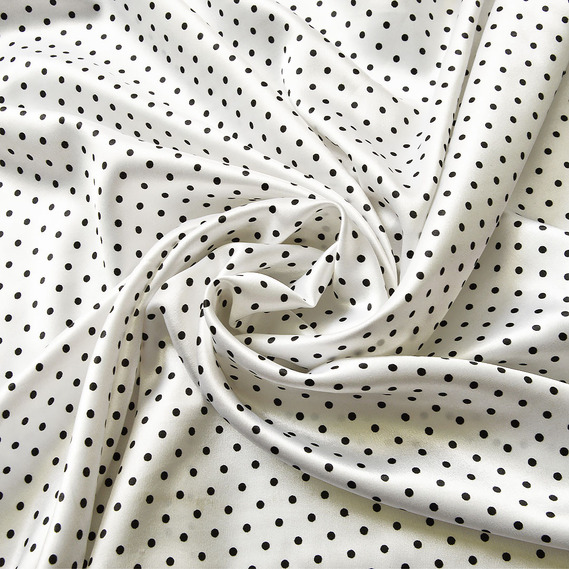 Ткань Ideia Горохи атлас 1,45 м White (2200004108995)