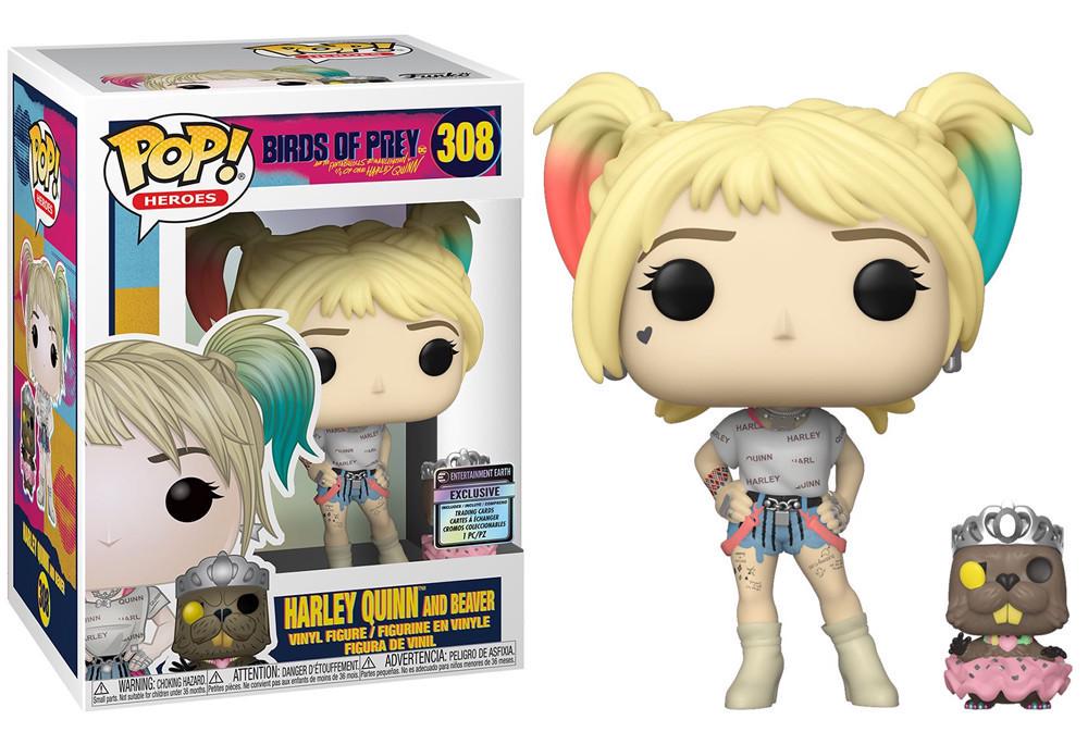 Фігурка Funko Pop Birds of Prey Harley with Beaver 10 см (BOP HQ 308)