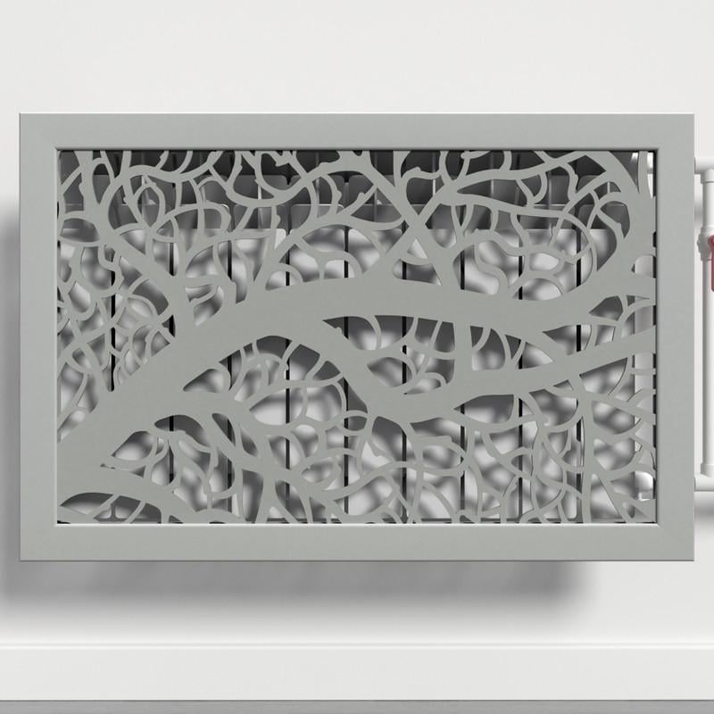 Решетка-экран на батарею SMARTWOOD 1200 мм Серый Бетон (R21064109)