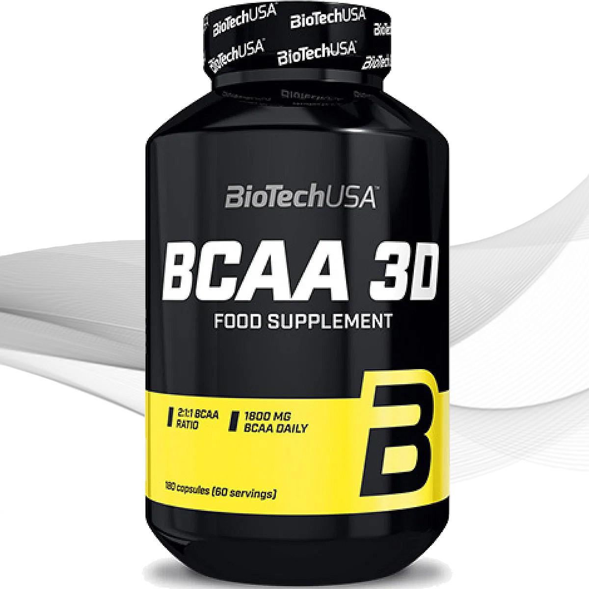 Аминокислота BCAA для спорта BioTechUSA BCAA 3D 180 Caps