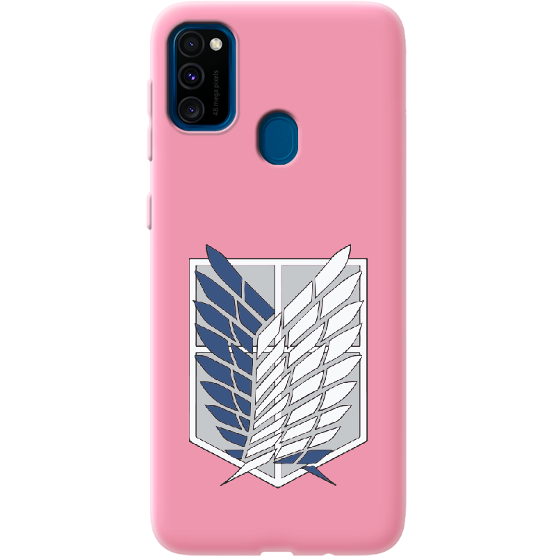 Чохол Boxface Samsung M307 Galaxy M30s Атака Титанів Крила Свободи Рожевий силікон (38209-bk88-41819)