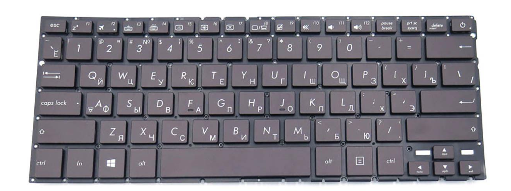 Клавиатура для ноутбука Asus UX330 UX330UAK с подсветкой клавиш матовая (0KNB0-2632RU00)
