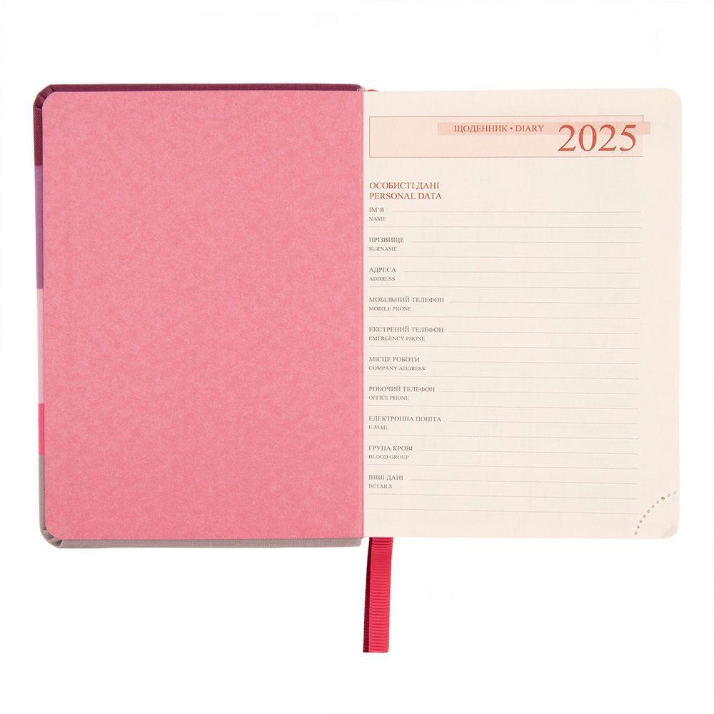 Дневник датированный 2025 Leo Planner Vento A6 352 стр. принт (252601) - фото 5