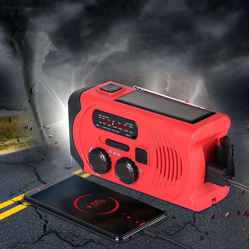 Ліхтар Haoyi HY-088WB ручний із динамо машиною сонячною батареєю та радіо Червоний - фото 6 Ліхтар Haoyi HY-088WB ручний із динамо машиною сонячною батареєю та радіо Червоний - фото 6