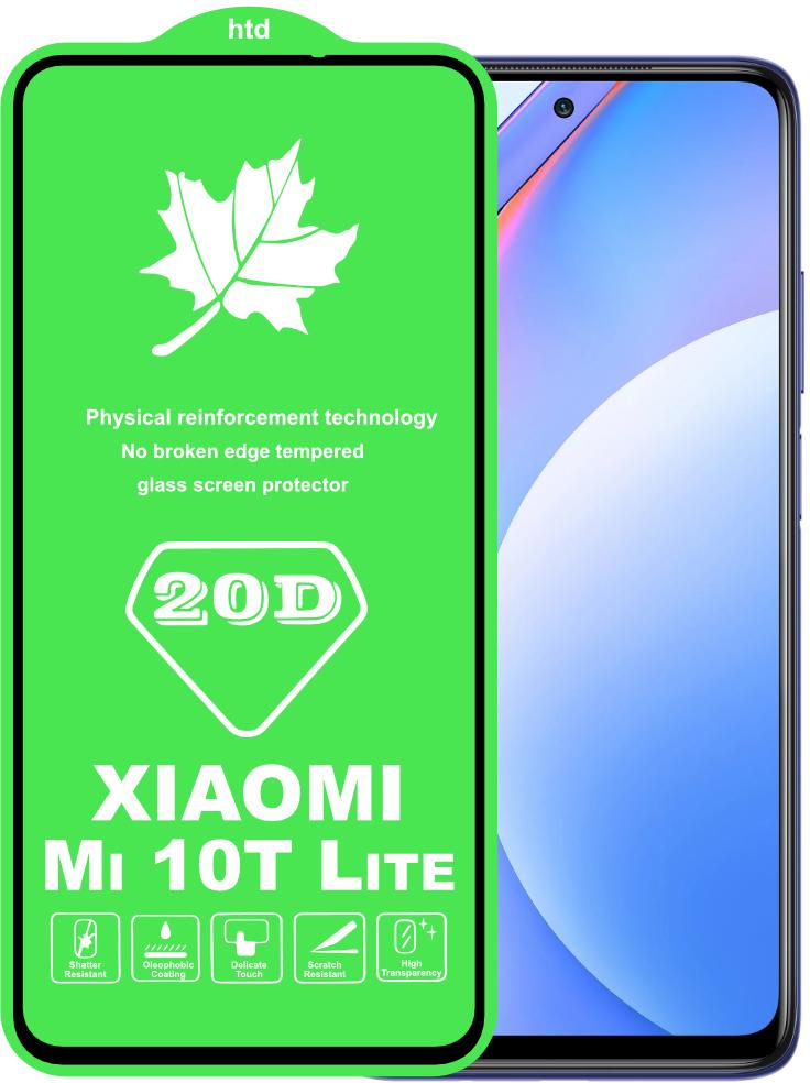 Защитное стекло 20D Glass Xiaomi Mi 10T Lite большой радиус (22377)