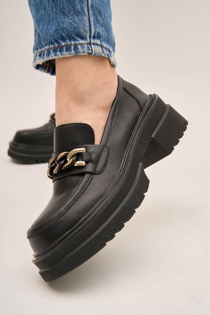 Лофери жіночі LONZA р. 38 Чорний (171197)