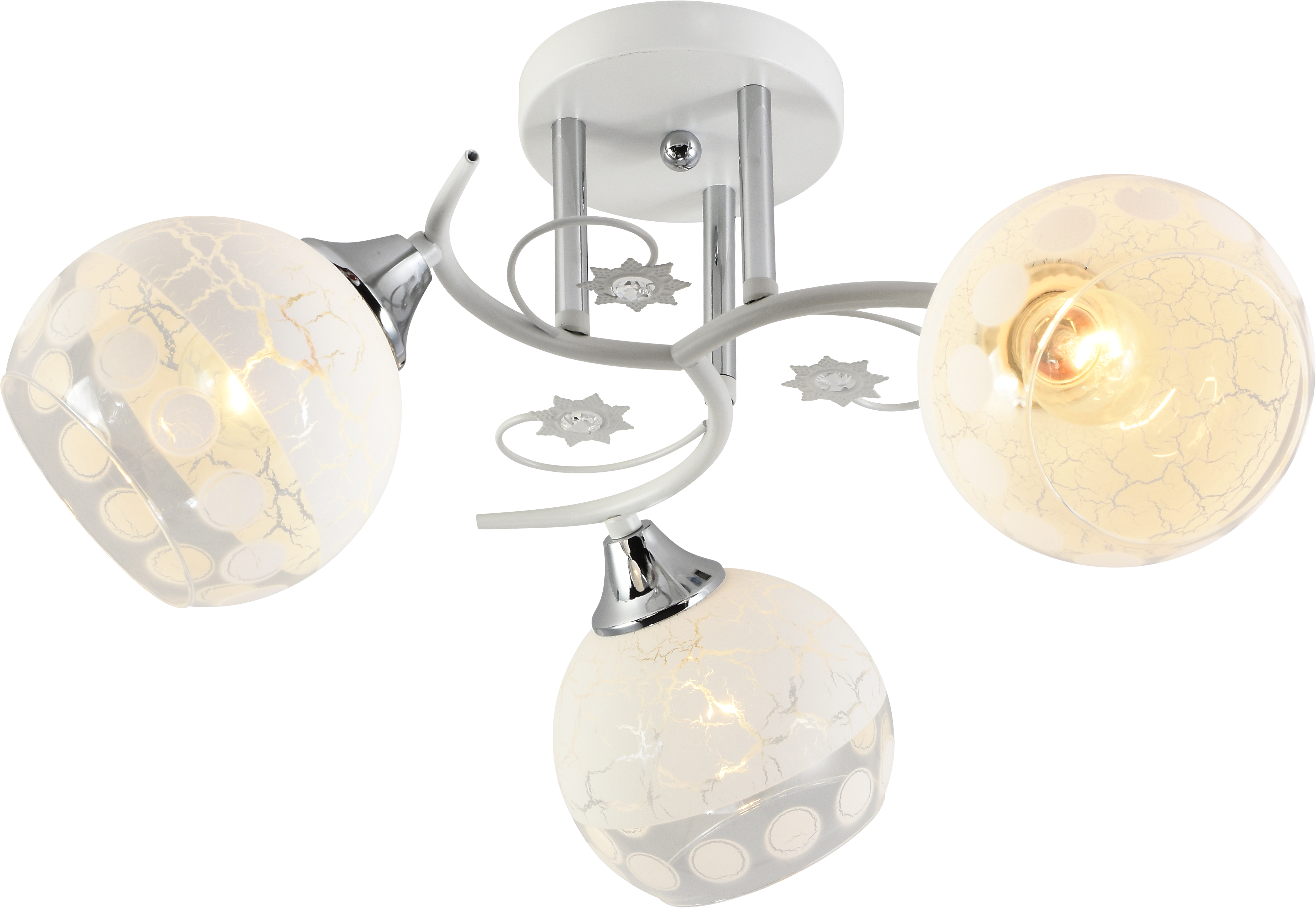Люстра декоративная Interees IS XA1388A-3 WH+CR